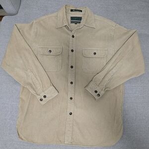 Claybrooke Outdoors tan/khaki corduroy overshirt